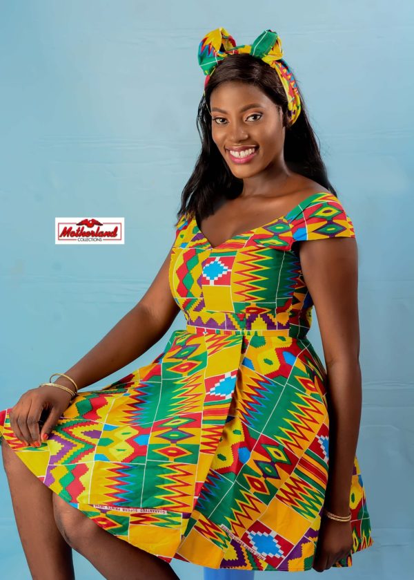 Short Flare Kente Dress – Motherland Collection